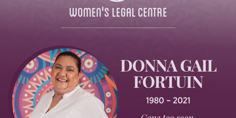 IN REMEMBRANCE OF DONNA GAIL FORTUIN